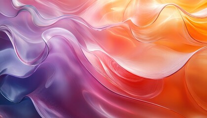 Obraz premium Colorful abstract waves flowing, vibrant gradient background