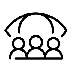 vision line icon