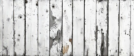 wooden plank panel in a top view with a white wood texture background