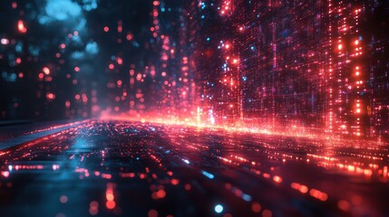 Digital Cityscape: A Futuristic Vision of a Data-Driven Metropolis