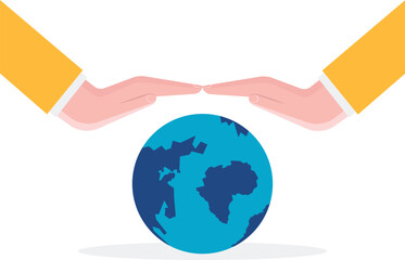 Social media illustration, business concept, web design

