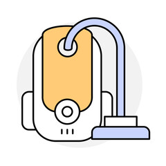 Obraz premium Vacuuming icon. Vacuum Cleaner Representing Dust and Dirt Removal