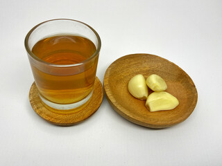 Traditional drink made from boiled garlic