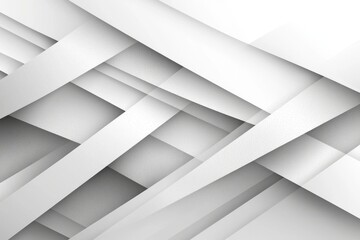 White clear blank subtle abstract geometrical background in ultra high definition. Monotone light empty concave surface design. Minimalist style wallpaper featuring futuristic 3D illustration