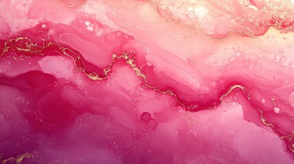 Fototapeta premium Elegant Luxury Marble Abstract in Soft Pink and Gold Tones with Fluid Patterns and Beautiful Color Gradients for Artistic Projects