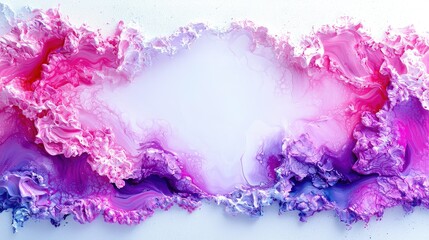 Fototapeta premium Abstract pink and purple paint swirls, background, design, texture