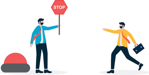 Social media illustration, business concept, web design

