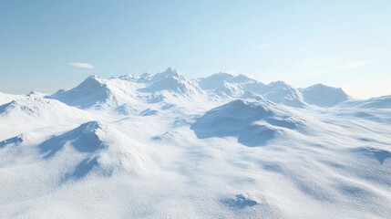 A vast, empty mountain range with a clear sky, surrounded by untouched wilderness, perfect for nature-themed visuals or landscapes.