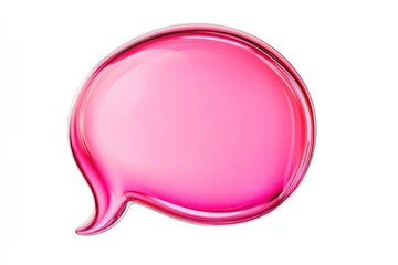 A colorful, rainbow-colored square with a speech bubble in the middle , isolated on white background