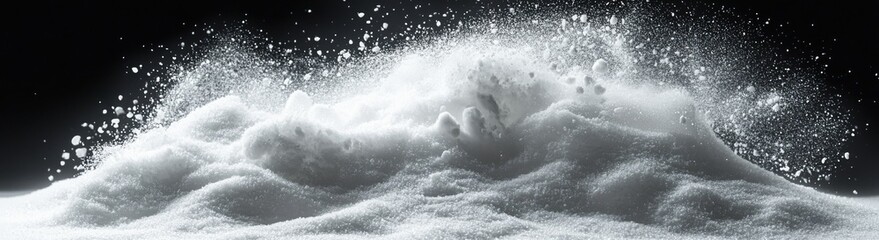 Soft, fluffy snow mounds on a snow-covered landscape with a transparent background, ideal for winter-themed designs, digital art, holiday promotions, and seasonal graphic projects. 3D