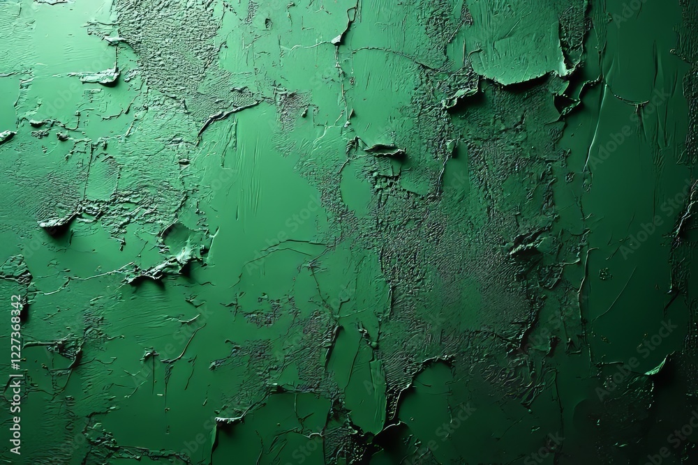 Poster an abstract background with a green color gradient and a soft blur effect