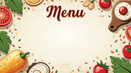 Delicious Food Menu Template Vector Design