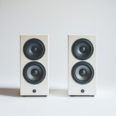 Fototapeta premium speakers isolated on white background
