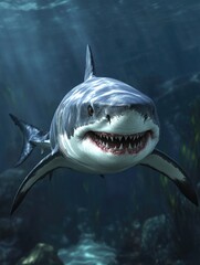 Obraz premium Shark Swimming in Ocean