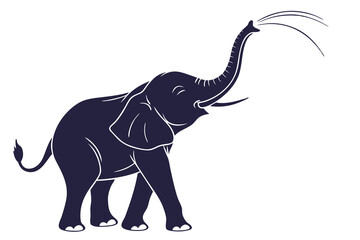 elephant isolated on white background