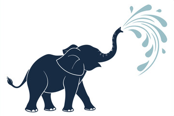 elephant isolated on white