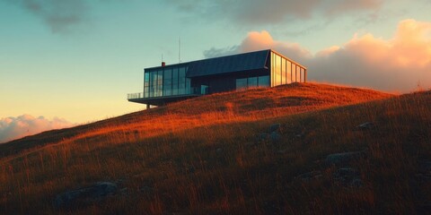 Fototapeta premium House on Hill