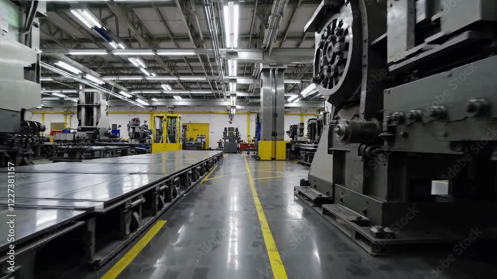 Aufkleber exploring a modern manufacturing facility with advanced machinery and streamlined processes