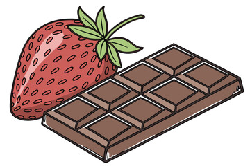 chocolate and strawberry