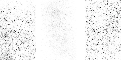  Set of different distressed black grain texture Overlay textures set stamp with grunge effect with fine grains isolated on white background.