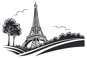 Obraz premium city eiffel tower