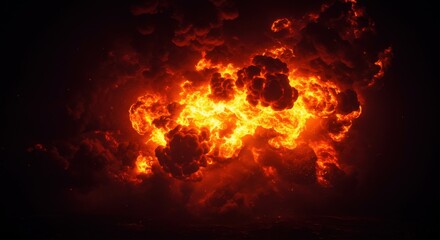 Fototapeta premium fire in the dark