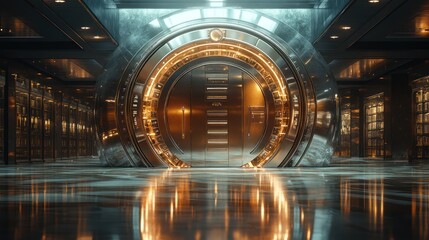 Futuristic Bank Vault: A Luxurious and Secure Sanctuary