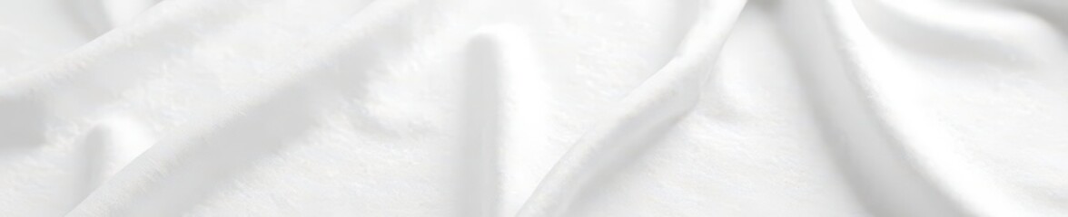 Obraz premium White linen backdrop, slightly rumpled, soft light , organic, elegant, rumpled