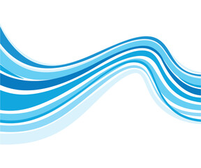 artistic creative blue line wave.eps