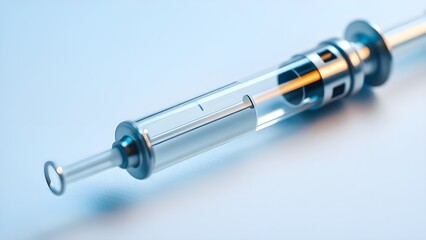 syringe on a white background