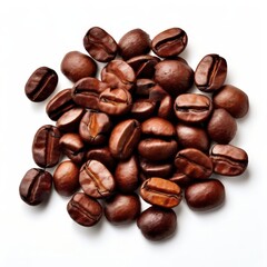 Obraz premium the AI Image Generator, Illustration of Coffee Beans Isolated