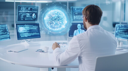 Telemedicine Center with Virtual Meeting for Global Collaboration
