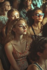 Young Women Sitting Together