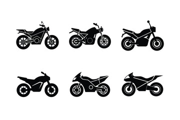 Obraz premium Electric bike silhouette isolated on white background