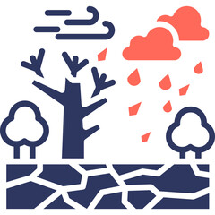 Heavy Rain glyph color icon