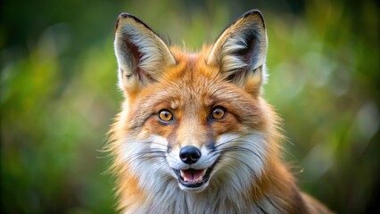 Fototapeta premium close-up animal, red fox summer wildlife nature photography, forest, outdoor, fur, wildlife photography, summer, wild animals, fox, animal, wildlife, red fox, red, mammal, wild, vulpes vulpes, nature,