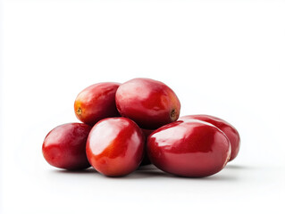 Fototapeta premium Discover the Nutritious Benefits of Red Dates: A Sweet Jujube Fruit Packed with Antioxidants, Vitamins, and Health Perks for Digestion and Immunity Boosting!