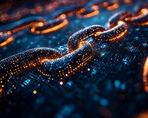 A blockchain transaction being verified in real-time, showcasing modern digital finance concepts.