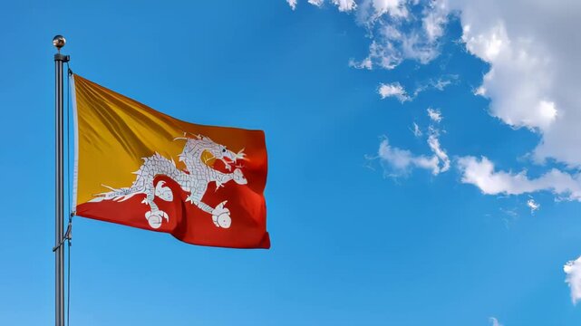 National flag of Buthan