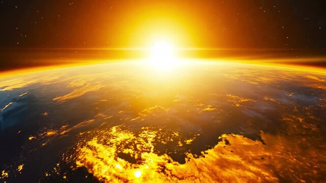 Breathtaking View of an Extraterrestrial Planet at Dawn - made with Generative AI