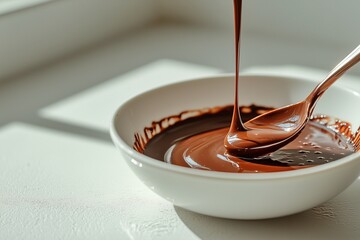 溶けたチョコレートの画像素材
