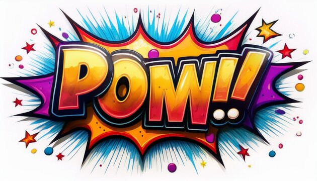 pop art explosion - Powered by Adobe