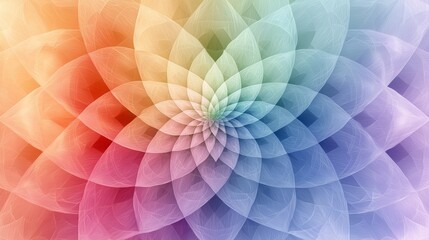 Obraz premium Vibrant Abstract Flower Pattern in Soft Pastels