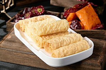 Hot pot ingredients fried bell rolls