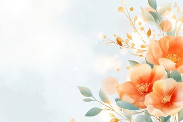 A dreamy watercolor illustration of a checklist glowing with golden light, surrounded by abstract floral elements symbolizing achievement and growth