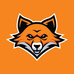 vector cartoon, character, and mascot of a fox head sport logo.