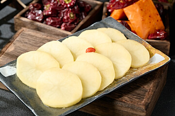 Fresh cut potato chips