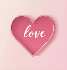 pink background with heart