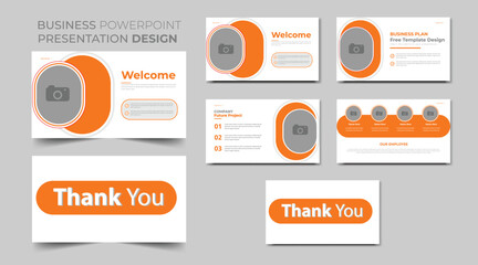Creative business PowerPoint presentation slides template design. Use for modern keynote presentation background, brochure design, website slider, landing page, annual report, company profile