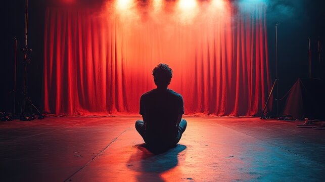 The Stage Awaits: A Silhouette of Anticipation